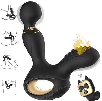 Prostate Massager 360 Degree Rotating Anal Vibrator Dildos Woman Thrusting Male Masturbator Butt Plug Sex Toys for Men Adult 18