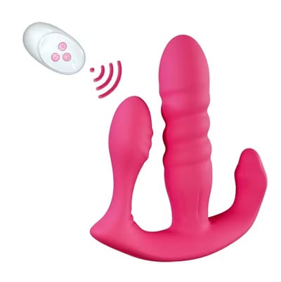 3 IN 1 Clitoris Vibrator 10 Speeds G Spot Clitoris Stimulator Vaginal Anal Orgasm Dildo Anal Plug Sex Toy For Women Couple