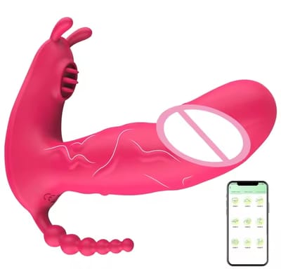 Wearable 3 In 1 Panty Vibrator APP Control G Spot Massager Dildo Clitoral  Stimulator Anal Pleasure  for Women Couples Adults 18