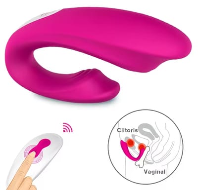 Rechargeable Clitoral Vibrator with 9 Powerful Vibrations Wireless Remote Clit Vaginal G Spot Stimulator Adult Sex Toy for Women