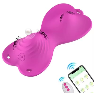 APP Remote Control Butterfly Vibrator G Spot Anal Massager for Women Dual Motors Clit Wearable Vibrator Adult Sex Toy for Female