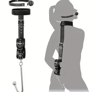 BDSM Anal Hook Collar Gag Bondage Restraints Metal Anal Butt Plug Slave Role Play Sex Toys for Couples SM Adults Sex Games Shop