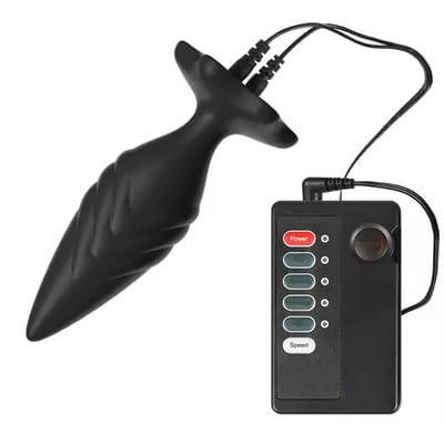 Electric Shock Pulse Anal Plug Beads Stimulator Orgasm Vagina Prostate Massager Butt Plug Female Masturbation Adult Sex Toys