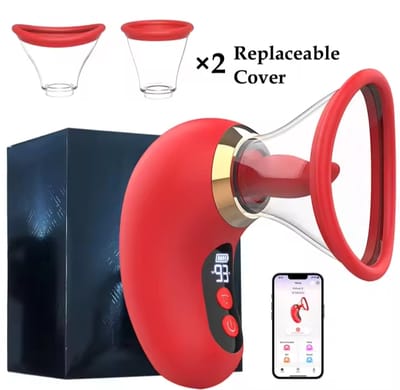 5IN1 Tongue Clitoral Sucker Vibrator APP Control Clit Stimulator Female Masturbation LCD Display Sex Toys for Women Couple