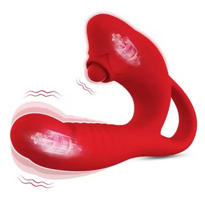 2-in-1 Vibrator G-spot Stimulation Vaginal Massage Teasing Clitoris Two-point Multi-frequency Vibration Adult Female Sex Toy