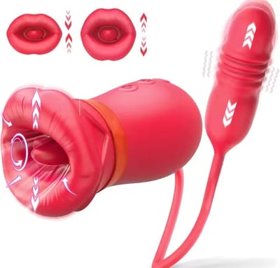 Thrusting G Spot Vibrators 10 Sucking Modes for Clitoral Nipple Stimulation Anal Double-Ended Dildos Adult Sex Toys for Couples