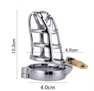 Metal Male Chastity Devices Hollow Cock Cage Penis Ring Sleeve Lockable Sex Toy for Men Bird Chastity Cage Bird Device For Adult