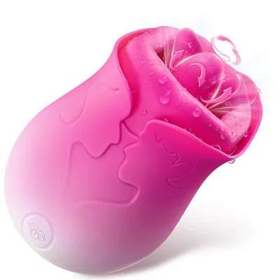 Rose Vibrators Tongue Swirling Vibrating Sex Toys for Women Nipples Clitoris Stimulator Female Masturbation Adult Goods