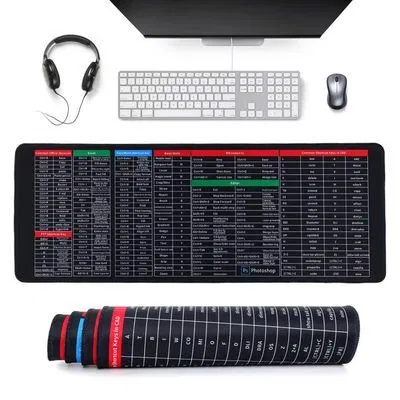 Shortcut Key Mouse Pad ( Big Size)📏 Extra Large Size — 35 inches লম্বা, 16 inches চওড়া