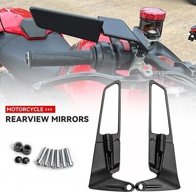 Universal Motorcycle Mirror Side Winglet Design for all bike-2pcs - Image 4