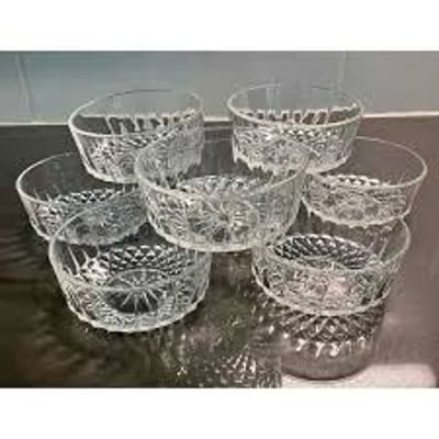 Glass Firni Bati Set 6 pcs-কাচের নাস্তা বাটি সেট -৬ পিছ #22B - Image 1