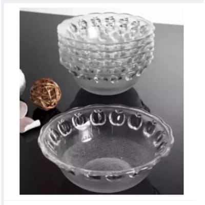 Glass Nasta Bati Set 6 pcs-কাচের নাস্তা বাটি সেট -৬ পিছ #58B - Image 2