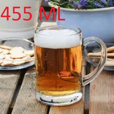 Glass Water Mug 455ML-জাম্বু সাইজ কাচের মগ #24 - Image 3