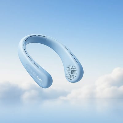 Rtako N03 Ice Ring Neck Hanging Fan – Blue