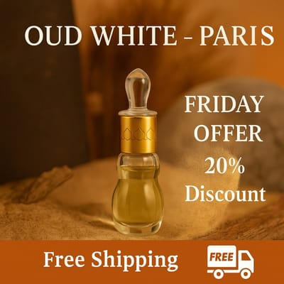 OUD WHITE PARIS 12mL  - ORGINAL LONG LASTING ATTAR