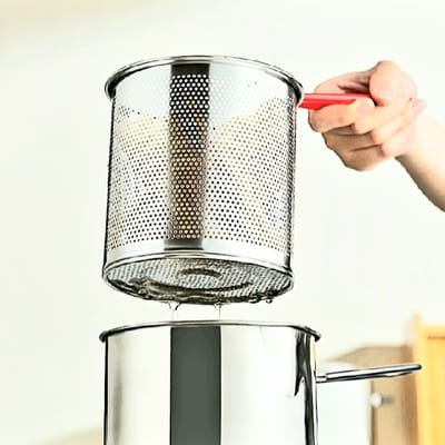 Deep Frying Pot Orginal Stainless Steel Kitchen Fryer With Strainer Tempura Fryer Pan Chicken Fried Chicken Cooking Tools