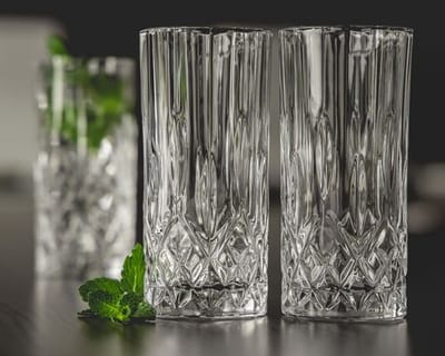 স্বচ্ছ কাচের পানির গ্লাস ৬ পিছ - Drinking Water Tall Glass - 6-Piece 350ML #145 - Image 2