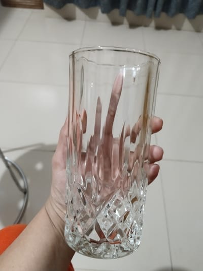 স্বচ্ছ কাচের পানির গ্লাস ৬ পিছ - Drinking Water Tall Glass - 6-Piece 350ML #145 - Image 3