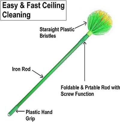 সিলিং ঝাড়ু ৫ ফুট ছোট-বড় করা যায়- Ceiling Cleaning Broom Sad zaru- 5ft #jul - Image 1