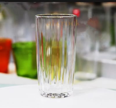 স্বচ্ছ কাচের পানির গ্লাস ৬ পিছ -Water Glass / Drinking Glass - 6 pcs #NT2 - Image 2