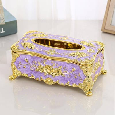 ফাইবার প্লাস্টিকের লাক্সারি টিস্যু বক্স-Luxury E Style Tissue Box - Image 4