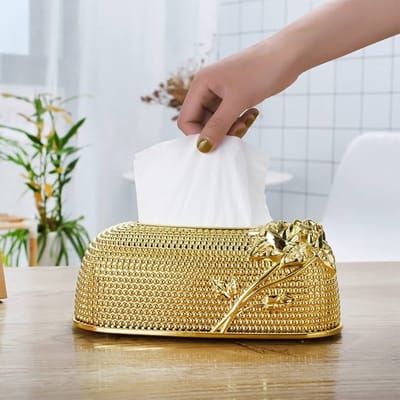 ফাইবার প্লাস্টিকের লাক্সারি টিস্যু বক্স-Luxury E Style Tissue Box-#2 - Image 2