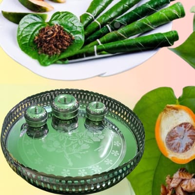 Beautiful SS Steel Pandan With 3 pot- পানদান - Image 1