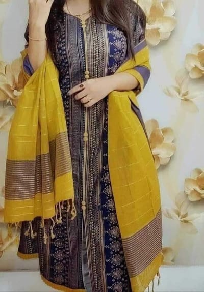 আড়ং কটন থ্রি পিস - Image 1