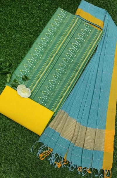 আড়ং কটন থ্রি পিস - Image 4