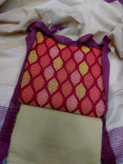 আড়ং কটন থ্রি পিস - Image 9