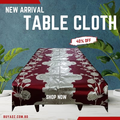 PVC plastic Soft dining Table cloth Mat Table Cover -84 '' by 55'' inches / 7 fit by 4.7 fit ( for 6 chiar table ) - Image 1