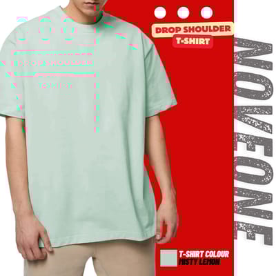 Misty Lemon - Drop Shoulder T-shirt for Men