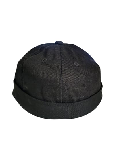 Brimless Black Cap