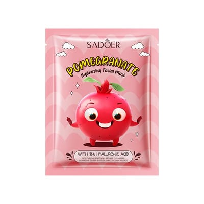 Sadoer Pomegranate Sheet Mask With 35% Hyaluronic Acid