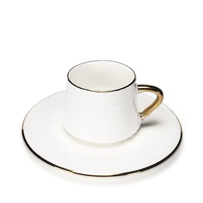 Luxury Ceramics Tea Cup set -6 pcs cup,6 pcs piris - Image 1