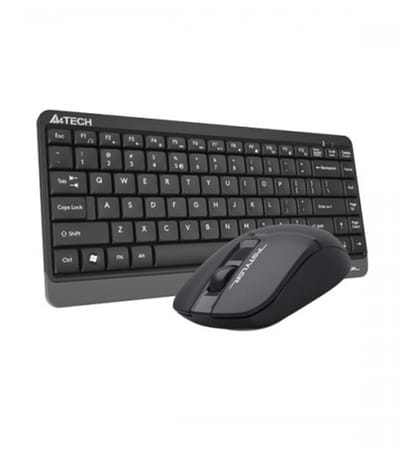 Black Wireless Keyboard & Mouse Combo-A4 Tech FG1112 - Image 1