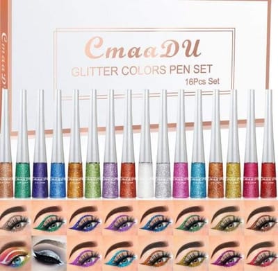 cmmadu 16 piece glitter eyeliner - Image 2