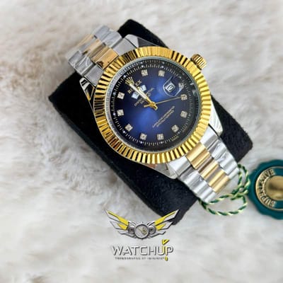 Rolex AA Grade || Dual Tone || Blue Diamond Cut