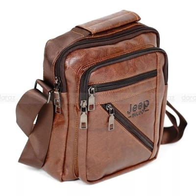 Premium cross body bag for men Official Messenger Bag Bike Rider Crossbody Bag Pu Leather Bag -Waist Bag - Image 1