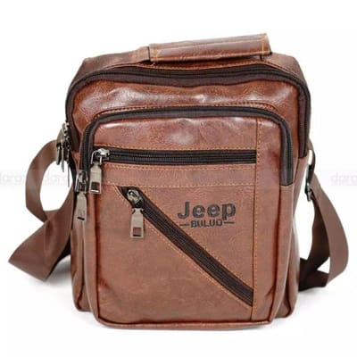 Premium cross body bag for men Official Messenger Bag Bike Rider Crossbody Bag Pu Leather Bag -Waist Bag - Image 2
