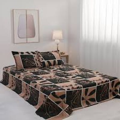 Double King-Size Bedsheet in Various Printed Colors (7'x8') Suti Fabric বিছানা চাদর - Image 2