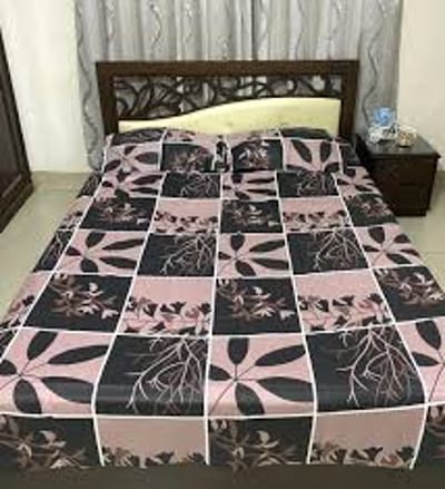 Double King-Size Bedsheet in Various Printed Colors (7'x8') Suti Fabric বিছানা চাদর - Image 3