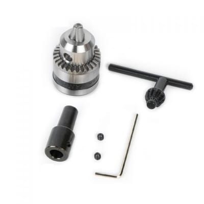 Electric Drill Chucks 0.6-6mm Mount B10 Fit For 5mm 775 Motor Shaft Connecting Rod Mini Drill Chuck 775 Double Ball Bearing Motor DIY Drill Machine Power Tool 0.6-6mm 5mm B10 Mount Drill Chuck