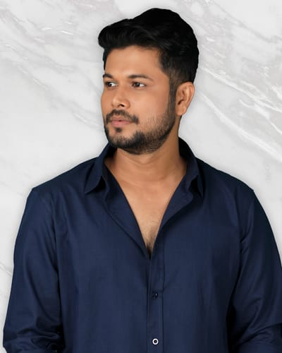 Men's Classic Navy Blue Shirt