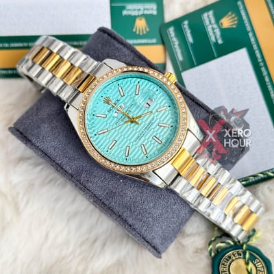 Rolex New Limited Edition || Tiffany Wave Pattern || SS Body || Dual Tone
