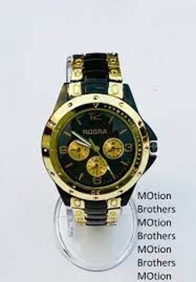 Analog Men'S Luxury Stainless Steel Watch For Men Golden - Watch For Men - Image 1