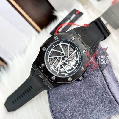 SKMEI 2359 || Full Black || Wheel Watch
