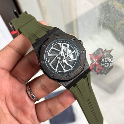 SKMEI 2359  || Green Black || Wheel Watch