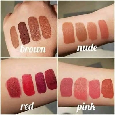 Huda lipstick set mini edition (brown )(red)(pink)(nude) - Image 1