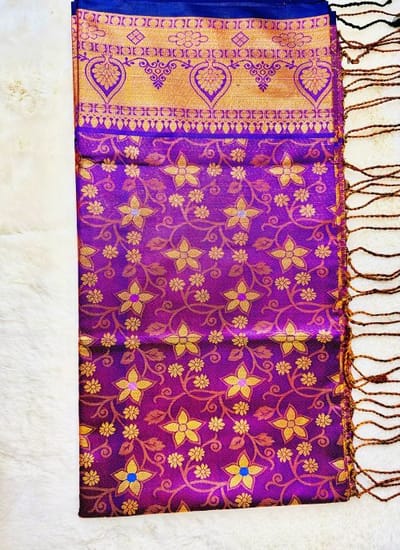 Soft silk katan sharee